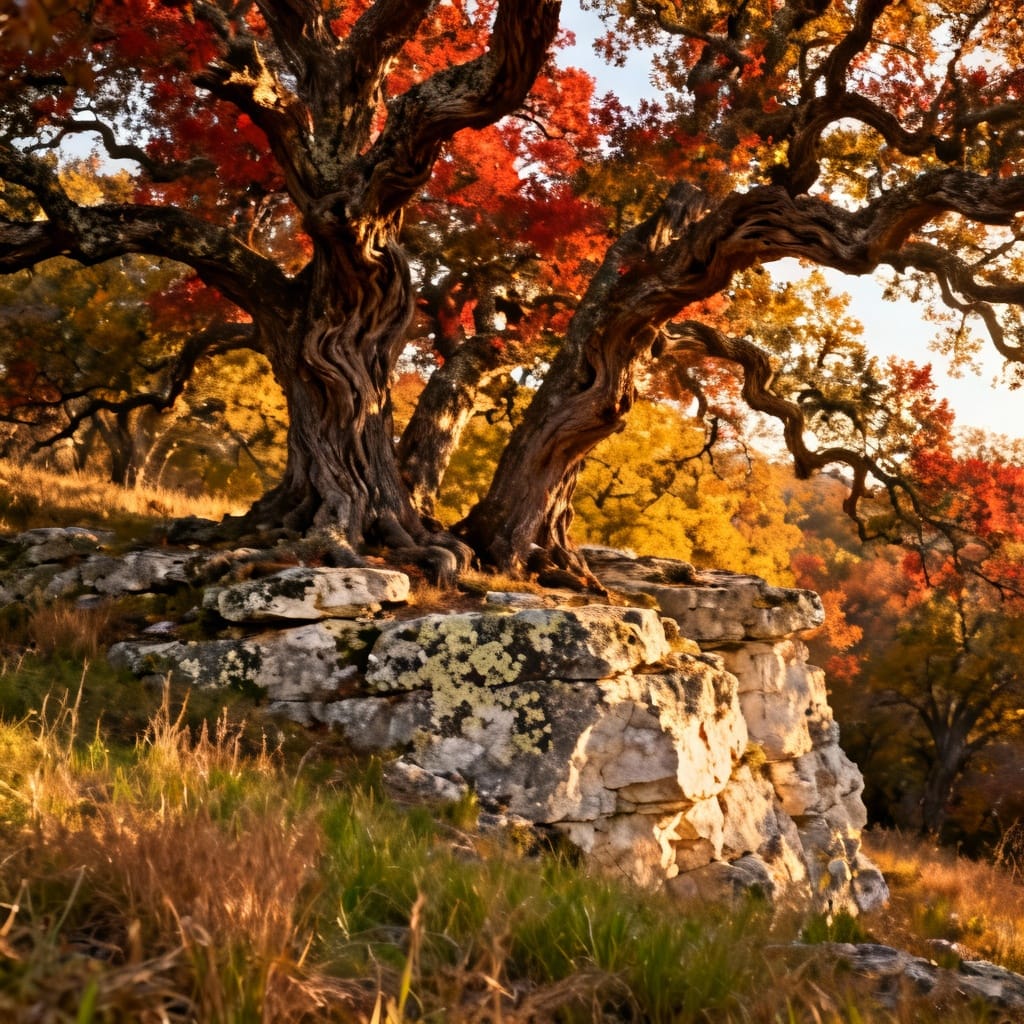 Ancient oak woodland in the Texas Cross Timbers ecoregion