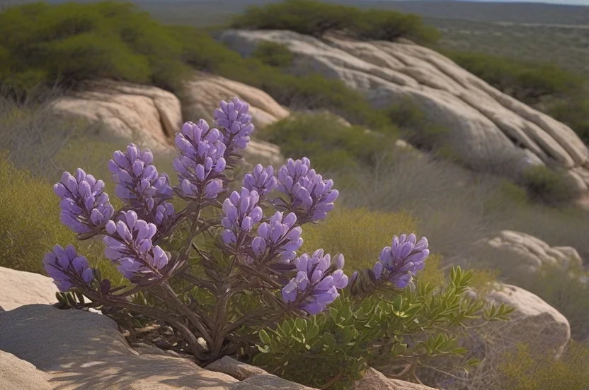 Edwards Plateau native plants including Texas mountain laurel and sotol
