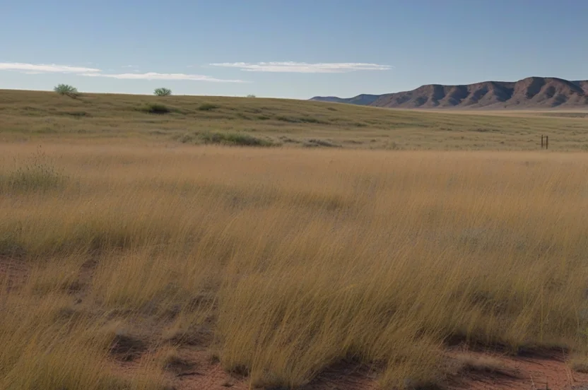 Rolling Plains mixed grass prairie with native grasses and mesquite