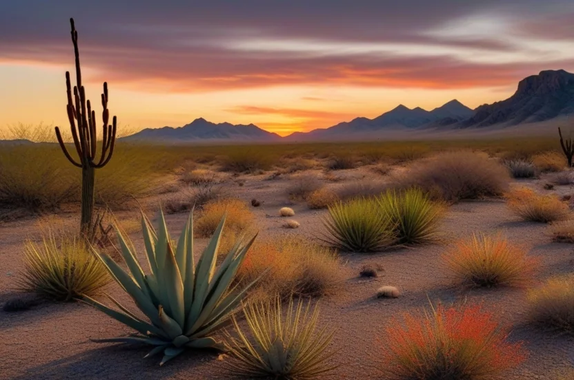 Desert landscape at Big Bend Ranch State Park in the Chihuahuan Desert